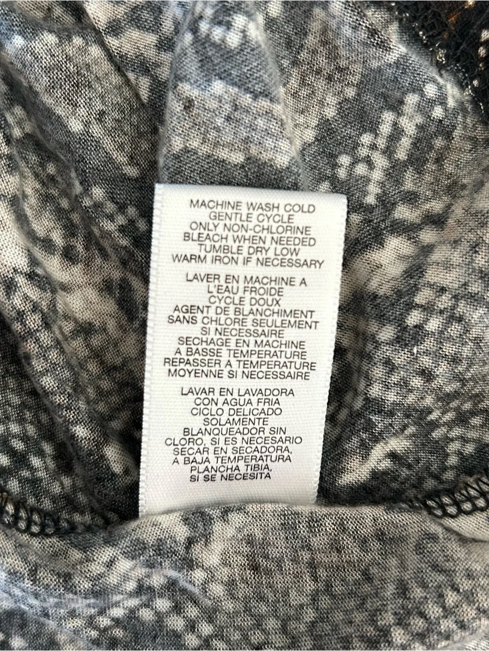 MICHAEL Michael Kors Snake Print Blouse Women's Size 2X Brown Black Draped Neck